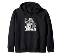 Si la Vida te da Limones Hacer Limonada Cita Motivacional Sudadera con Capucha