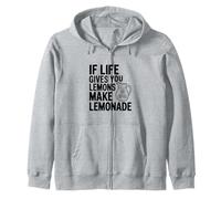 Si la Vida te da Limones Hacer Limonada Cita Motivacional Sudadera con Capucha