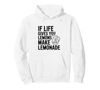 Si la Vida te da Limones Hacer Limonada Cita Motivacional Sudadera con Capucha