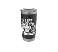 Si la vida te da limones hacer limonada cita motivacional Vaso térmico de acero inoxidable de doble pared