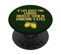Si la Vida te da Limones Sarcasmo Divertido PopSockets PopGrip Adhesivo