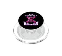 Sí, Las niñas Pueden Andar en patineta, Skater Girl Skull, Skate Girl PopSockets PopGrip para MagSafe
