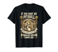 Si lastimas a mi Pitbull lo descubrirás rápidamente - Amante de los Perros Camiseta