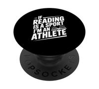 Si Leer es un Deporte, Soy un Atleta, Cita Divertida PopSockets PopGrip Adhesivo