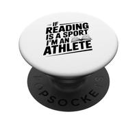 Si Leer es un Deporte, Soy un Atleta, Cita Divertida PopSockets PopGrip Adhesivo