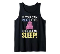 Si Lees Esto Déjame Dormir Unicornio Chistoso Camiseta sin Mangas