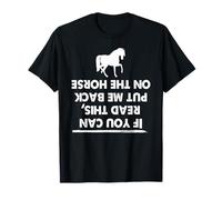 Si Lees Esto Súbeme al Caballo Otra Vez con Risa Camiseta