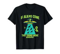 Si los extraterrestres vienen traen más aves Bird Watcher novedad Camiseta