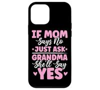 Si mamá Dice Que no, Solo pregúntale a la Abuela Que dirá sí Chistes de la Abuela Carcasa para iPhone 12 Mini
