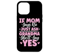 Si mamá Dice Que no, Solo pregúntale a la Abuela Que dirá sí Chistes de la Abuela Carcasa para iPhone 12 Pro MAX