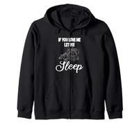 Si me amas déjame dormir Bulldog Sudadera con Capucha