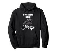 Si me amas déjame dormir Bulldog Sudadera con Capucha
