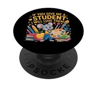 Si Me Das Estudiante Los Amaré Maestro PopSockets PopGrip Adhesivo