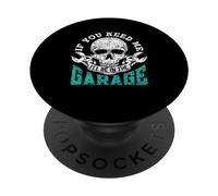 Si Me Necesitas Estaré En El Garaje Papá Mecánico Garaje PopSockets PopGrip Adhesivo