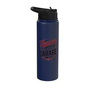 Si me necesitas, estaré en la mecánica del garaje, cabezales de engranajes Stainless Steel Insulated Water Bottle