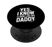 Sí, me parezco a mi papá que conozco por divertido hijo e hija PopSockets PopGrip Adhesivo