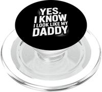 Sí, me parezco a mi papá que conozco por divertido hijo e hija PopSockets PopGrip para MagSafe
