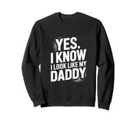 Sí, me parezco a mi papá que conozco por divertido hijo e hija Sudadera