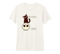 Si me Queda Bien, se Sienta un Gato Negro en una Calavera para los Amantes de los Gatitos Camiseta Premium