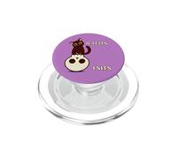 Si me Queda Bien, se Sienta un Gato Negro en una Calavera para los Amantes de los Gatitos PopSockets PopGrip para MagSafe