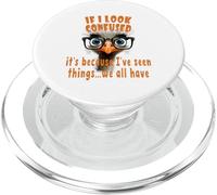 Si me Veo Confundido - Avestruz Divertido con Gafas PopSockets PopGrip para MagSafe
