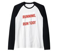 Si me Ves Corriendo Las Cosas han ido Mal Camiseta Manga Raglan