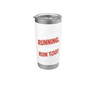 Si me ves corriendo las cosas han ido mal Vaso térmico de acero inoxidable de doble pared