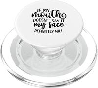 Si mi Boca no lo Dice mi Cara definitivamente será Divertida PopSockets PopGrip para MagSafe