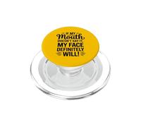 Si mi Boca no lo Dice mi Cara será sarcástica PopSockets PopGrip para MagSafe