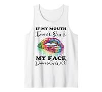 Si mi boca no lo dice mi rostro definitivamente tendrá paz Camiseta sin Mangas