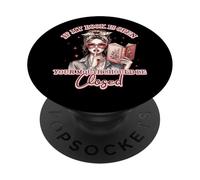Si mi Libro está Abierto, tu Boca Cierra PopSockets PopGrip Adhesivo