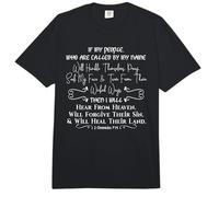Si mi Pueblo Que es Llamado por mi Nombre 2 Crónicas 7:14 Comfort Colors Adult Heavyweight T-Shirt