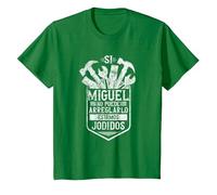 Si Miguel No Puede Arreglarlo Estamos Jodidos Miguel Camiseta, Niños, Verde Kelly, 2 años