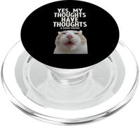 Sí, mis Pensamientos Tienen Pensamientos TDAH Funny Tonto Meme Cat PopSockets PopGrip para MagSafe