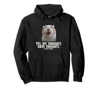 Sí, mis Pensamientos Tienen Pensamientos TDAH Funny Tonto Meme Cat Sudadera con Capucha