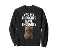 Sí, mis Pensamientos Tienen Pensamientos TDAH Neurodiversidad Gato Divertido Sudadera