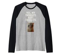 Sí, mis Pensamientos Tienen Pensamientos Tengo TDAH Divertido Camiseta Manga Raglan