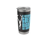 Si nada va bien, baja Apnoe Freedive Apnea Freediver Vaso térmico de acero inoxidable de doble pared