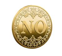 Sí No Controles de los tomadores de decisiones - monedas de metal de doble cara - monedas seleccionables para coleccionistas, monedas de colección - monedas afortunadas - cumpleaños a amigos - Li