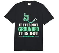 Si no está Conectado a Tierra, es Hot Groundman Groundman Lineman Comfort Colors Adult Heavyweight T-Shirt