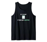 Si no está documentado no sucedió Enfermera clínica Camiseta sin Mangas