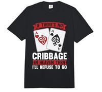 Si no Hay Cribbage In Heaven Loves Card Games Cribbage Comfort Colors Adult Heavyweight T-Shirt