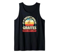 Si no Involucra Jirafas, Entonces no me Importa Camiseta sin Mangas