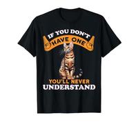 Si no lo Tienes, Nunca entenderás al Propietario de Ocicat Cat Camiseta gráfica económica, Hombre, Negro, XL