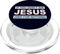 Si no pecas Jesús murió por nada #6 trve Metalero Festival PopSockets PopGrip para MagSafe