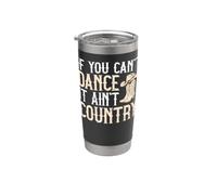 Si no puedes bailar, no es música country, Western Line Dance Vaso térmico de acero inoxidable de doble pared