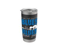 Si no puedes encontrar el Blues, los Blues te encuentran Vaso térmico de acero inoxidable de doble pared