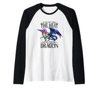 Si no Puedes soportar el Calor, no golpees al Amante del dragón Camiseta Manga Raglan