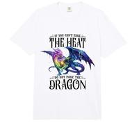 Si no Puedes soportar el Calor, no golpees al Amante del dragón Comfort Colors Adult Heavyweight T-Shirt