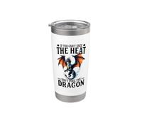 Si no puedes soportar el calor, no golpees al amante del dragón Vaso térmico de acero inoxidable de doble pared